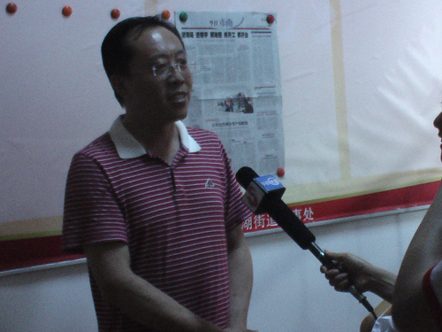 2013年7月我事务所法人接受电视台采访