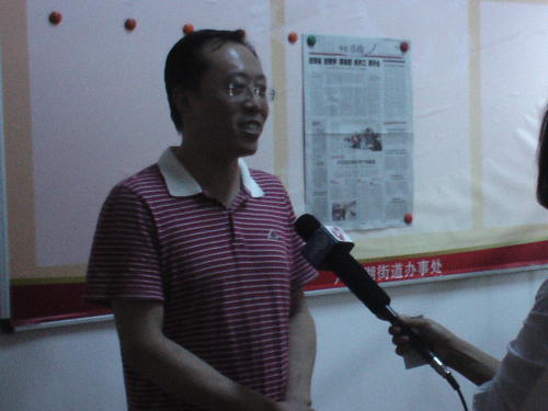 2013年7月我事务所法人接受电视台采访